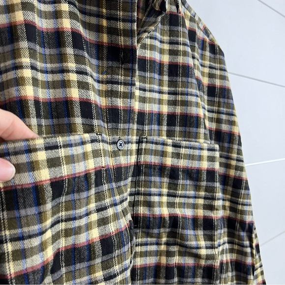 NWT EVERLANE The Boxy Flannel Button Down Shirt Small - Picture 3 of 13
